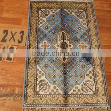 cotton and silk handmade carpet for home and hotel use