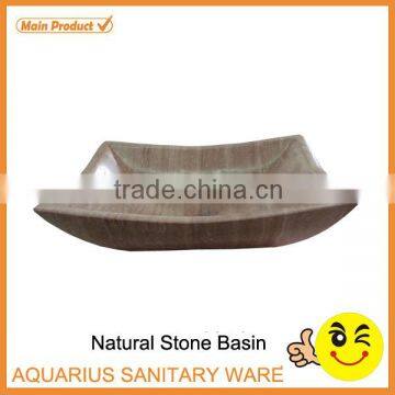 Unique Shape Bathroom Marble Artificial Stone Basin