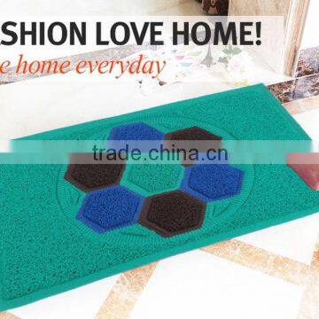 Factory customized fancy foot mat comfortable PVC coil mat