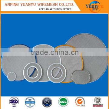 sintered stainless steel filter disc /membrane disc filters