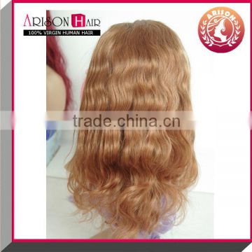 China high quality full lace wig with silk top