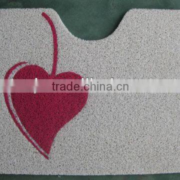 handmaking pvc two colored mat,moti-colored plastic mat