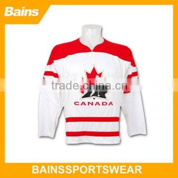 2014 new design good quality custom reversible hockey jerseys/ice hockey goalie jerseys/reversible ice hockey jersey