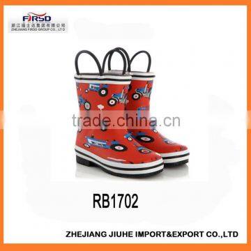 Children/Girl/Boy Rubber Rain Boots Wellies Boots with Handle