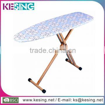 KESING Plastic Ironing Board with Bamboo Leg