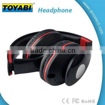 oem foldable wired headphone for computer and portable media player