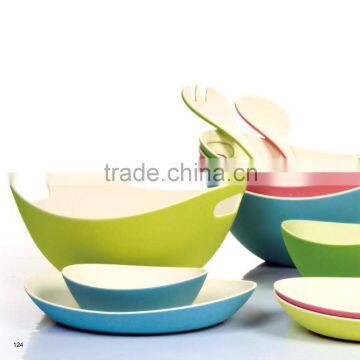 Natural and environmental bamboo melamine salad bowl                        
                                                Quality Choice