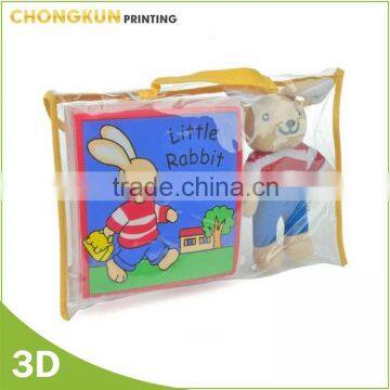 Waterproof Plastic Story Book baby touch and feel book