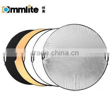 Double hand-held portable 60cm photography 5-in-1 circle reflector Silver/White/Black/Gold/Soft