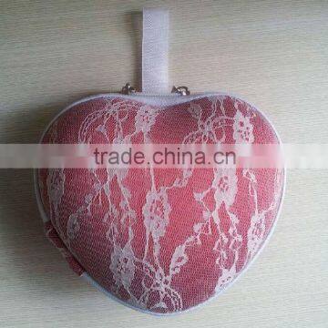 lace covered adorable EVA bra carrying case