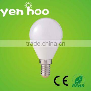 Hot sale Aluminum and PC body E27 base g45 led bulb manufacturing 3w 4w led bulb E14