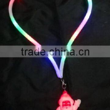 fashion light up necklace Santa Claus shape necklace