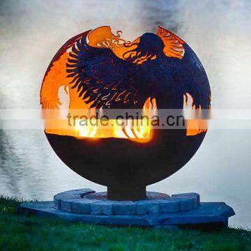 Metal Steel Outdoor Fire Pit/garden Treasures Fire Pit With Chimney photo-4