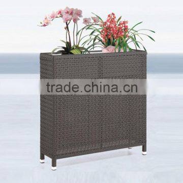Plastic rattan decorative garden flower pot (DH-9744)
