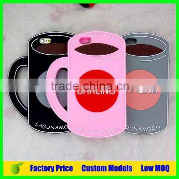 Coffee cup custom silicone mobile 3d phone case for Samsung galaxy A710 A700 cell phone cover case back cover