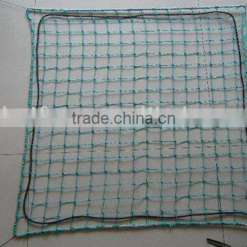 FR green PE knotted cargo net
