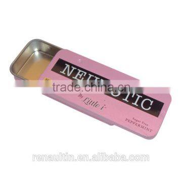 Slide top Metal tin box