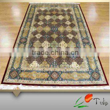 Handmade silk rugs 5X8 hand knotted carpets silk persian rugs for sale for home, hotel, villa use