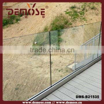 prices glass railings with U channel