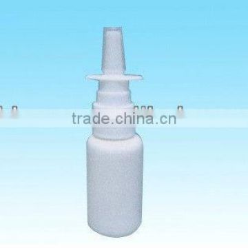 20ml White HDPE plastic nasal spray bottles with nasal sprayer bottlesist plastic nasal spray