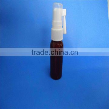 Factory original! empty HDPE /PET throat spray bottle for medical use (customised for label and screen printing)