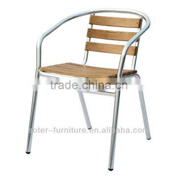 Garden solid wood outdoor aluminium modern wood chair frame