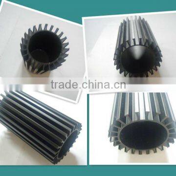 6063 T5 black aluminum heat sink profile/factory price