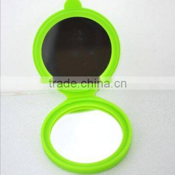 promotional markup mirror silicone mirror round shape double side mirror