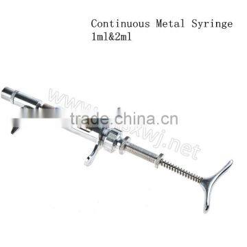 Automatic Metal Vaccinator, Self Refilling Glass Syringe ,Continuous Adjustable Syringe