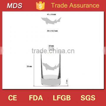 Russian Vodka Rock Beluga Pewter Aluminum Label Fish Shot Glass photo-3