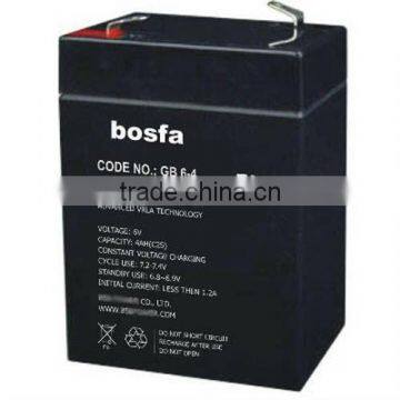 6v4ah valve regulated sealed lead acid battery power security camera ups battery