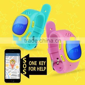 Fashionable Children smart watch phone kids GPS tracker global wrist watch gps tracking device for kids