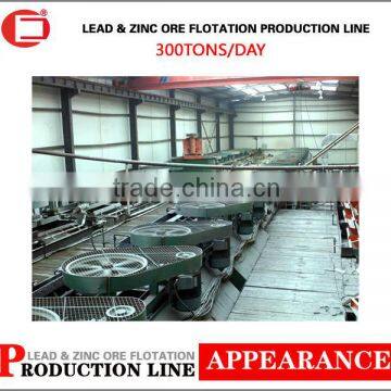 Lead Zinc Ore Beneficiation Production Line by flotation machine