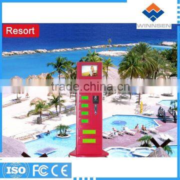 Banknotes Operated Vending Kiosk Digital Signage Phone Charging Station Locker APC-08B photo-6