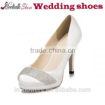 Wholesale suede slim high heel ankle strap purple wedding shoes