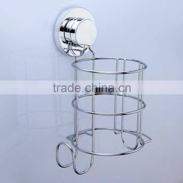 Wall mounted metal Hair dryer rack with suction cup