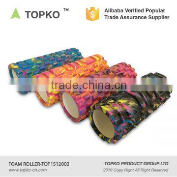 TOPKO popular camo color custom label high density hollow yoga foam roller