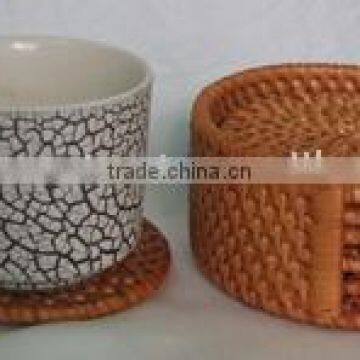 Rattan Coaster