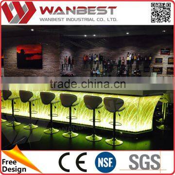 Led Lighting Straw Pattern Artistic Bar Counter