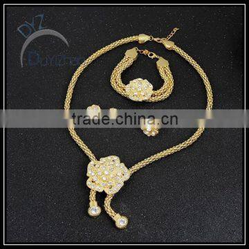 Fashion Flower Shape Jewelry Set/gold Plate Jewelry to Buy photo-2