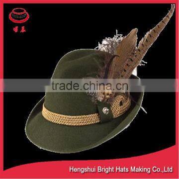 Customized wool felt Trilby Hats for men