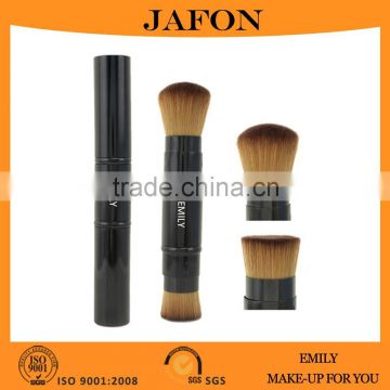 Wholesale Double Two Ends Sides Powder Blush Brush Flat Top And Round Top Brush