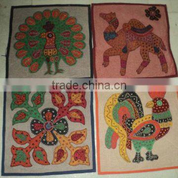 elephant applique work ethnic cushion covers