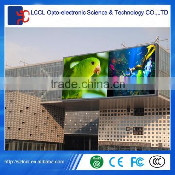 Mall Outdoor Big Screen Good Waterproof Effect Iron Cabinet P6 LED Display