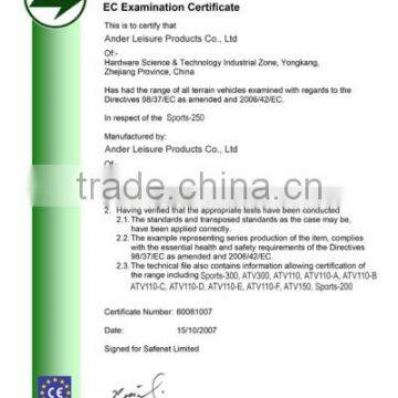EC Certificate