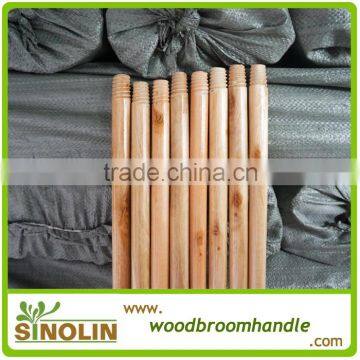 SINOLIN cheap high quality varnished wooden broom handle for floor cleaning