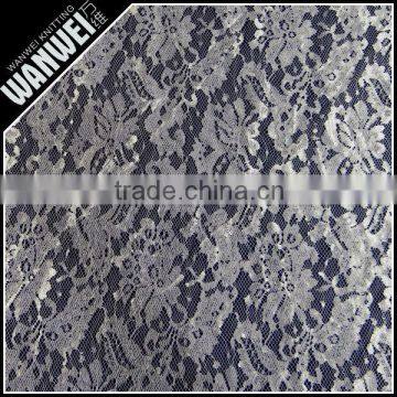 Recently fashion new argent design glitter fabrics for wedding dress 100 polyeater silver african metallic lace knit fabric