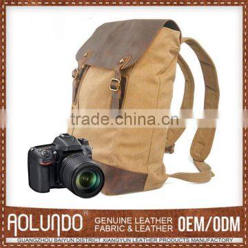 Hot Sell Good Quality Custom Made Waterproof Canvas Camera Backpack Bag photo-3