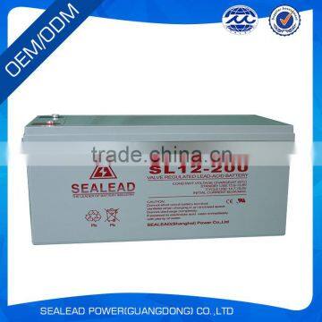 rechargeable 12V 200Ah lead acid battery for solar panel