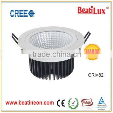 12w cob downlight heat sink aluminum 3 year guarantee